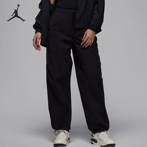 Nike/耐克正品JORDAN女士梭织宽松运动休闲长裤HQ8893-010