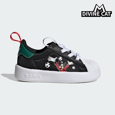 Adidas/阿迪达斯正品三叶草新款儿童黑白色校园经典休闲鞋IH1752