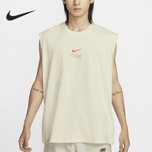 Nike/耐克正品新款男士宽松针织训练健身无袖背心HM4455-113