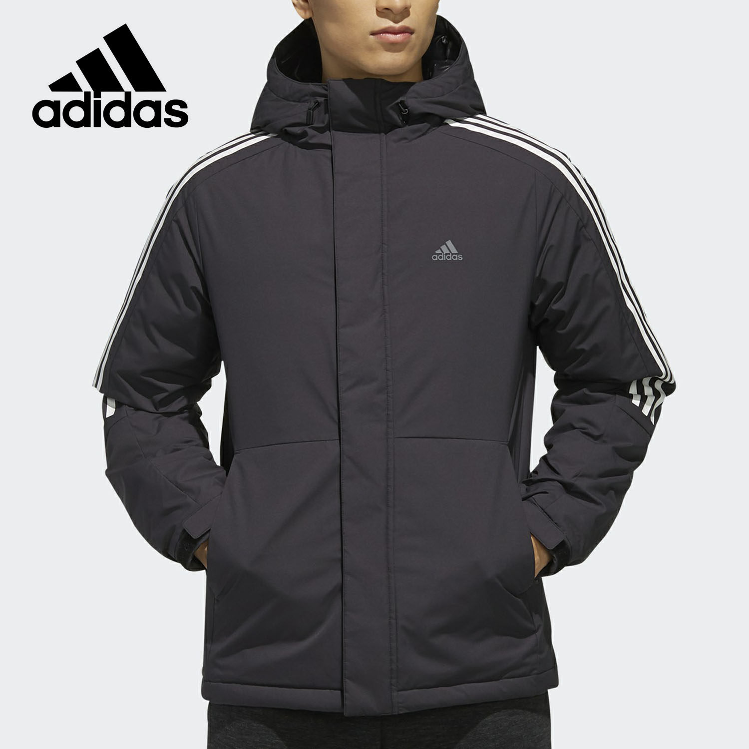 Adidas/阿迪达斯正品男子冬季户外运动防风保暖连帽羽绒服 EH3995,运动服/休闲服装,运动羽绒服,淘宝优惠券,粉丝福利购,淘宝优惠卷
