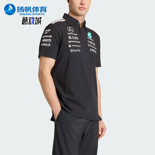 Adidas/阿迪达斯正品夏季男士透气运动翻领时尚短袖POLO衫KE5523