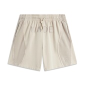 AKSU127 李宁正品 韦德系列男子字母拼色中腰舒适透气直筒短裤