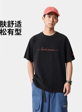 李宁正品迪士尼米奇联名男女同款纯棉透气宽松短袖文化衫AHSV633