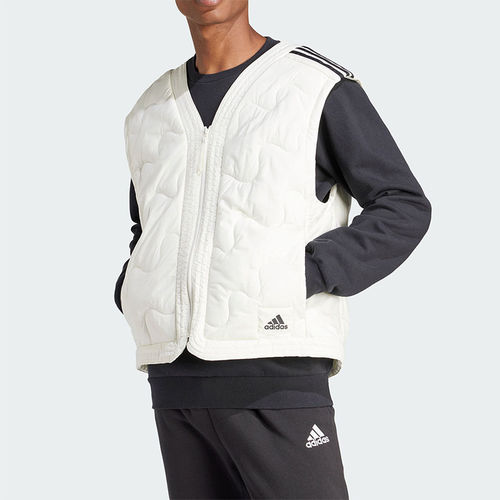 Adidas/阿迪达斯正品保暖新款男士拉链运动休闲V领棉马甲IS1263