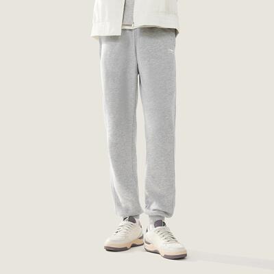 李宁正品运动生活系列男子时尚百搭加绒保暖针织束脚长裤AKLV869