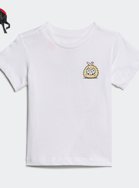 Adidas/阿迪达斯正品夏季婴童透气运动短袖H22614