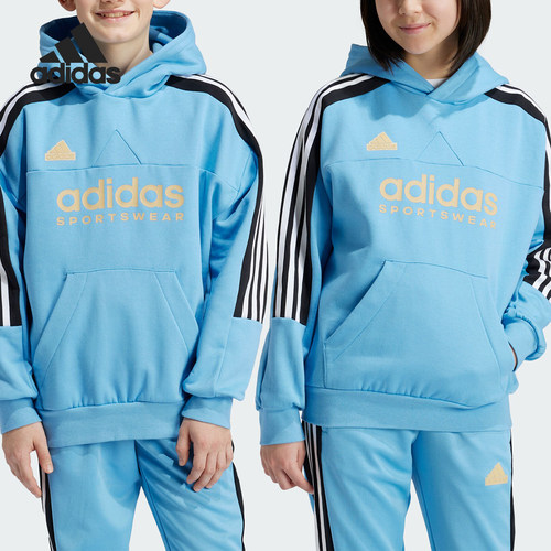 Adidas/阿迪达斯正品J NP HOODIE大童运动休闲连帽卫衣IY6378