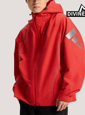 Adidas/阿迪达斯正品2025冬季款男士日常连帽梭织运动外套KH0169