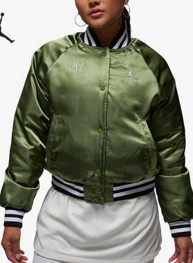 Nike/耐克正品JORDAN女士立领短裤时尚保暖棉服FB5154-340