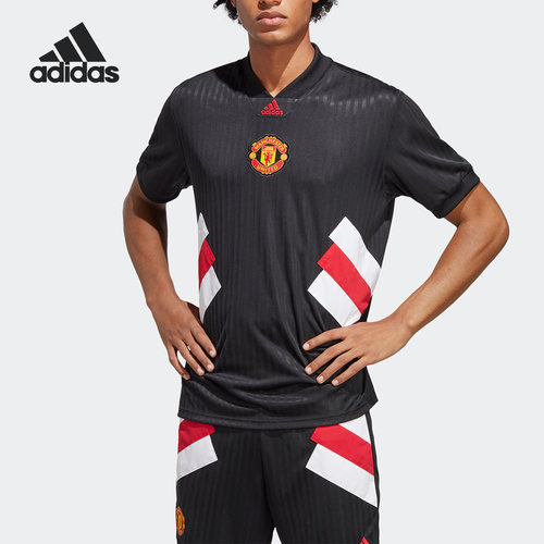 Adidas/阿迪达斯正品曼联足球运动休闲文化男子T恤球衣HT2002