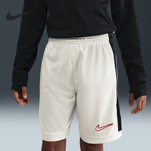 Nike/耐克正品夏季大童时尚透气拼接系带运动短裤HJ3718-133