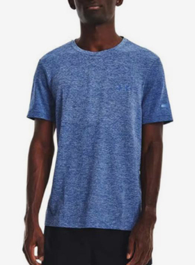 UA/安德玛正品运动男士复古亲肤健身训练跑步短袖T恤1375692-471