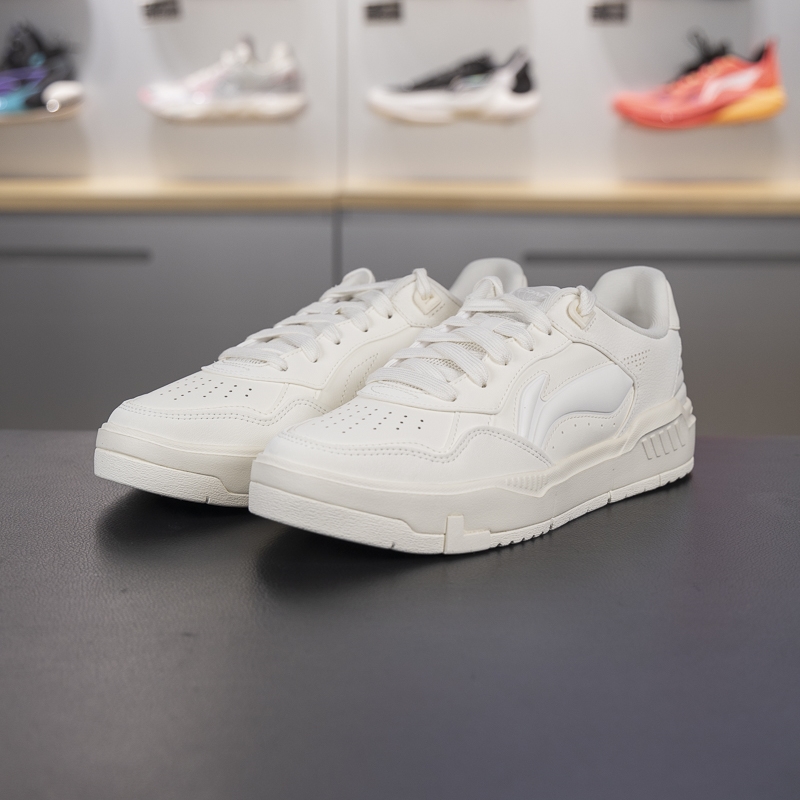 李宁正品COMMON 80s男子时尚简约百搭透气耐磨休闲鞋AGCU087-4