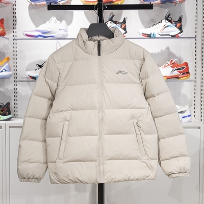 李宁正品男子鸭绒保暖羽绒服