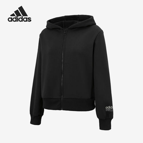 Adidas阿迪达斯正品BB FZ女保暖运动连帽柔软亲肤夹克JX9419