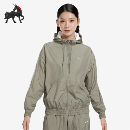 耐克女士运动训练防风夹克外套