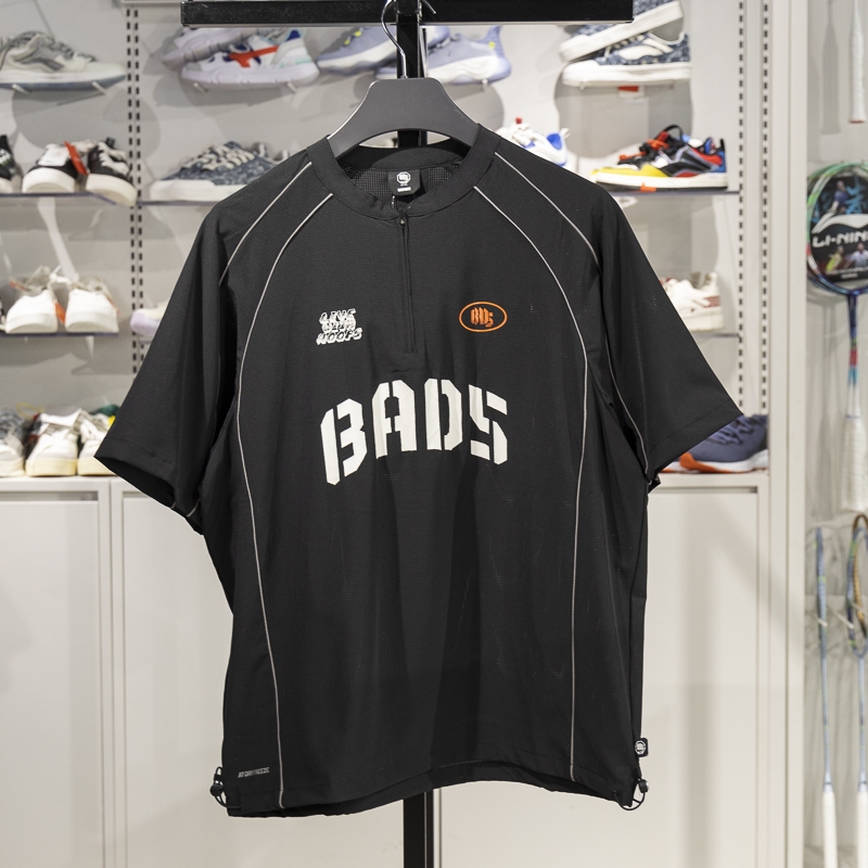 李宁正品反伍BADFIVE男子印花宽松百搭清凉透气运动短袖ATSV023-8