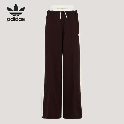 Adidas/阿迪达斯正品三叶草女士日常休闲复古针织长裤KY3344