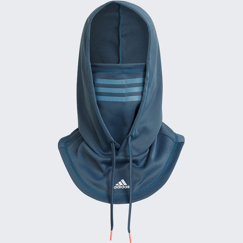 Adidas/阿迪达斯正品反光运动机能男女保暖连帽面罩围脖 H09366