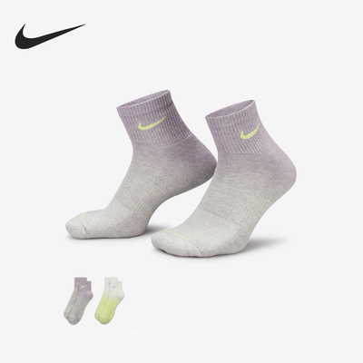 Nike/耐克正品Everyday Plus男女运动短袜两双装FJ4913-908