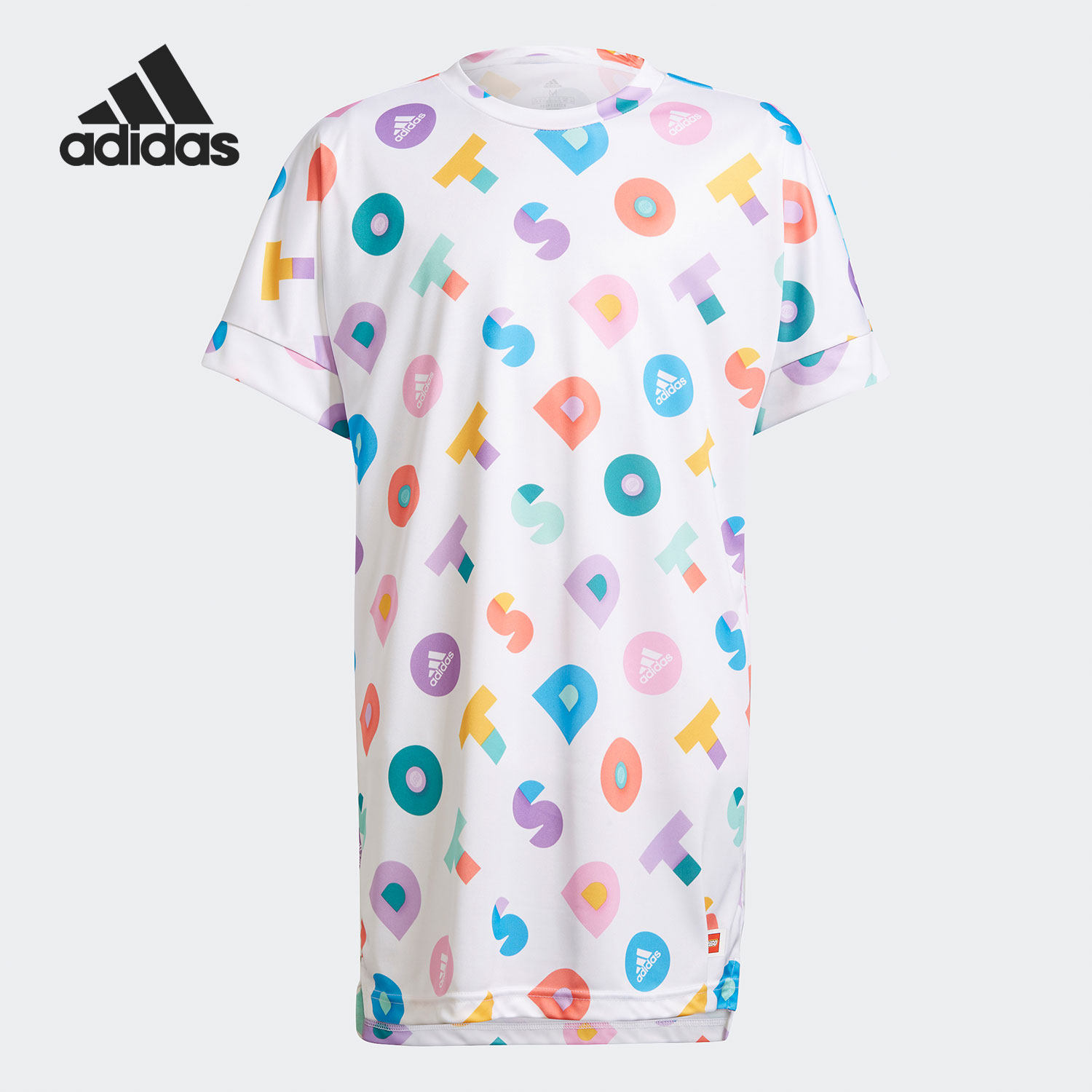 Adidas/阿迪达斯正品LEGO乐高联名系列儿童训练运动连衣裙GP1874