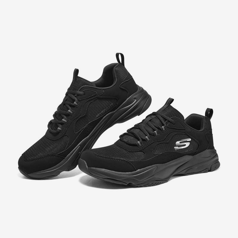 Skechers/斯凯奇正品ARIZIN新款男子休闲绑带透气运动老爹鞋