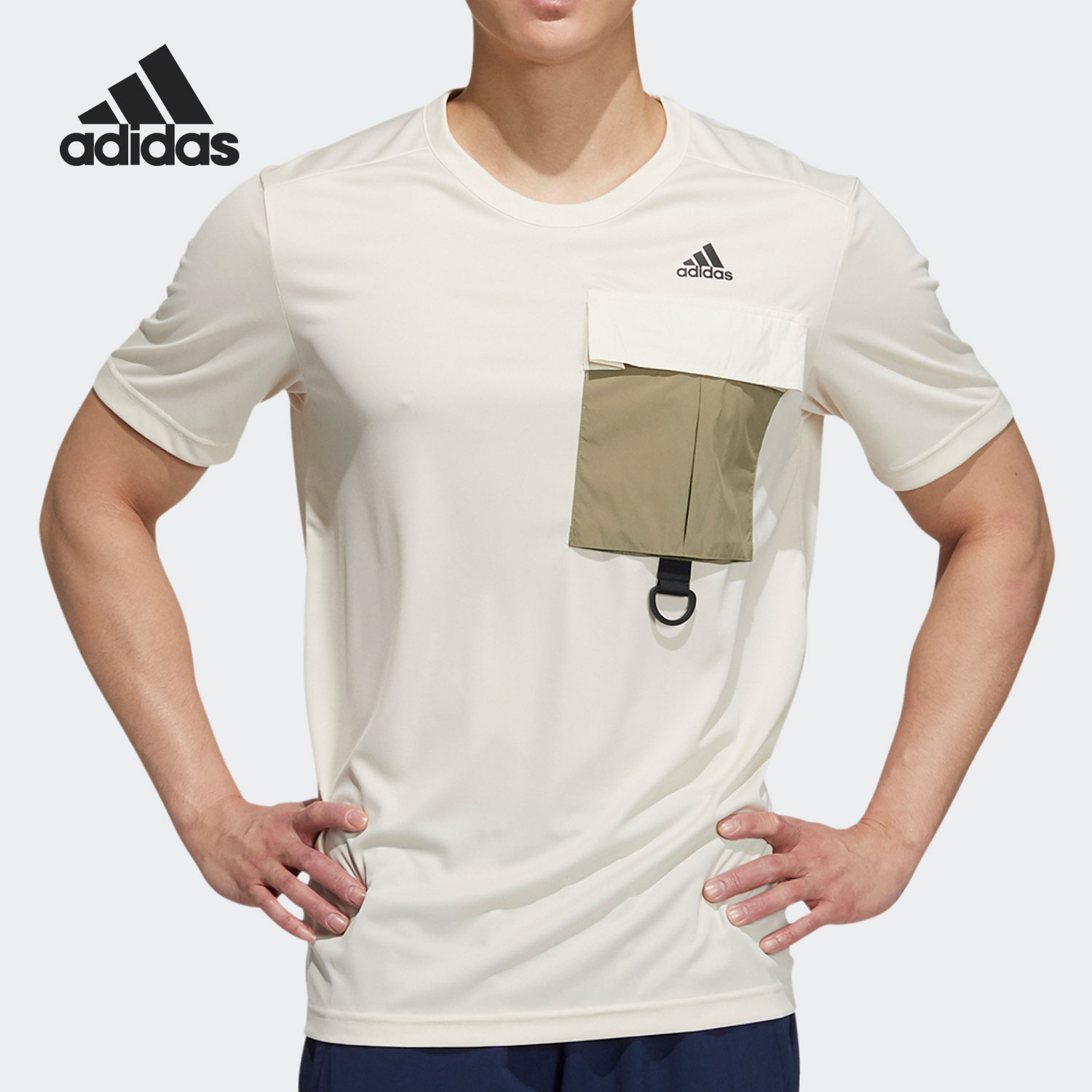 运动户外休闲男子圆领短袖T恤