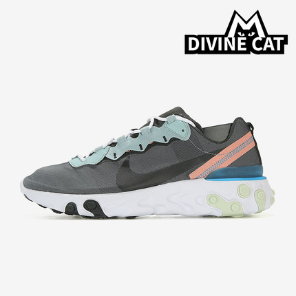 Nike/耐克正品REACT ELEMENT 55男士轻便缓震运动跑鞋BQ6166-300
