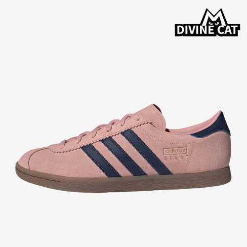 Adidas/阿迪达斯正品三叶草Stadt新款男经典粉蓝色休闲鞋JQ9010