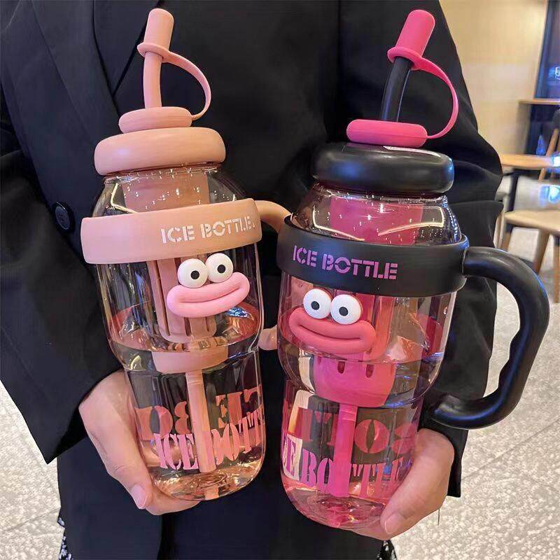 2025新款高颜值大容量水杯女生冰霸吸管杯女学生夏天茶水分离杯子