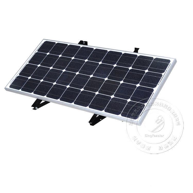 太阳能支129架光伏组抱杆支架ww简件易可栓w挂式烤漆支板架