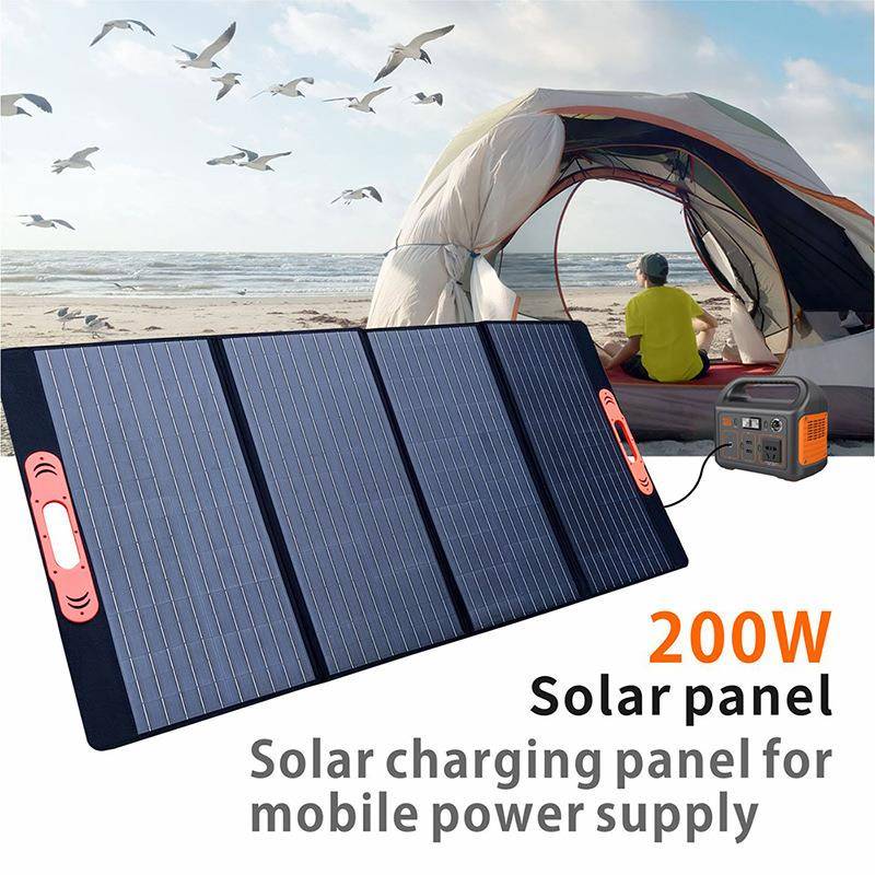 WV折叠太太阳能充电板光电源储YC200W4Z能太折阳能包阳能伏板叠户