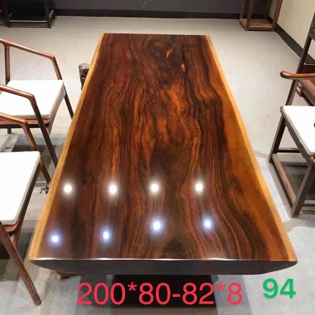 奥坎大板长条凳官帽椅茶水柜料