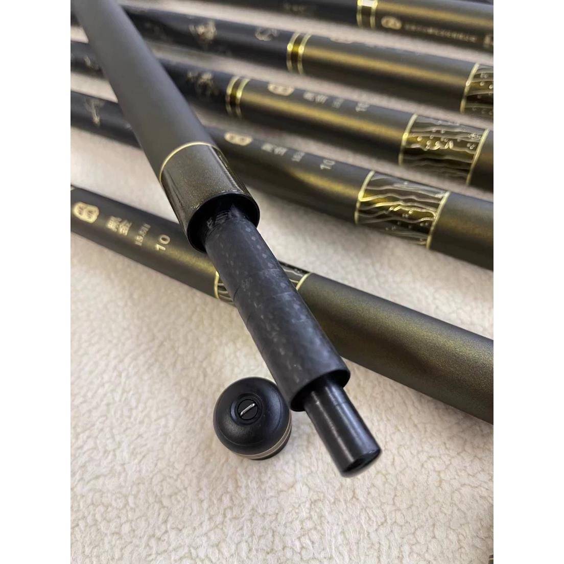 娆黑金55IBR.5H6.5H8.H12H1H519调高碳超轻鱼妖竿黑坑飞磕综合台