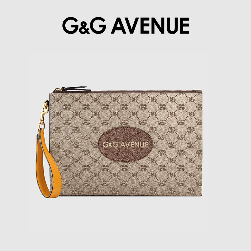 G&G AVENUE 2024年轻奢男女包包时尚潮流手拿包信封包老花手抓包