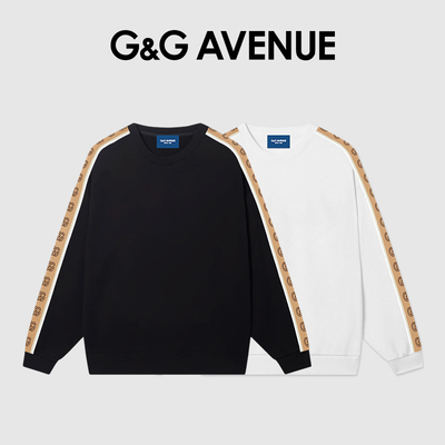 G&G AVENUE 轻奢高级感卫衣男春秋季情侣装纯棉潮牌外穿长袖T恤