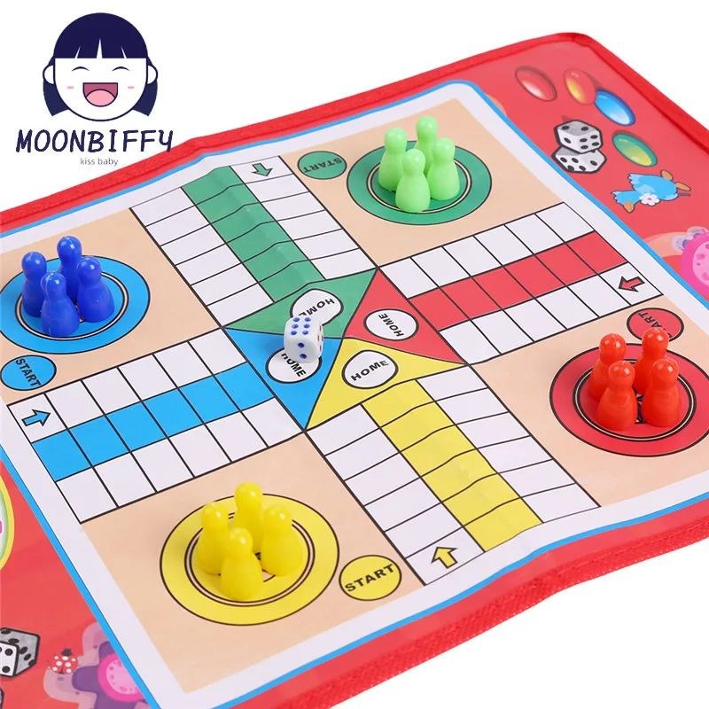 Kids Classic Flight Chess Gyame Ludo Chess Game Family Party