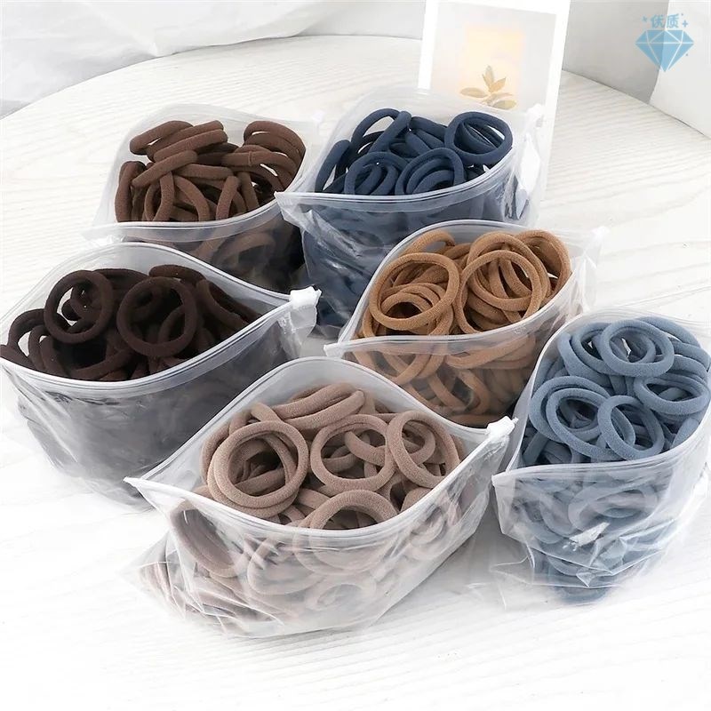 20/50PcCS/Set Hair Bands for Women Girls Basic Hair Ties Rop