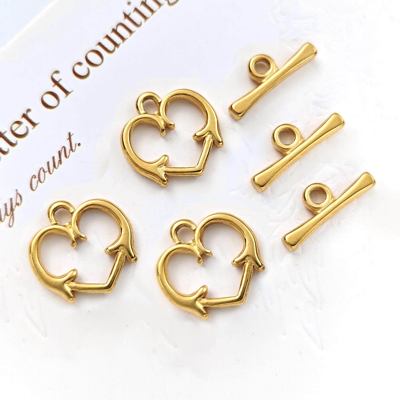 304不锈钢桃心藤OT棍扣手工配件手链项OT扣炉内真空电镀不褪色,饰品/流行首饰/时尚饰品新,扣,淘宝优惠券,粉丝福利购,淘宝优惠卷