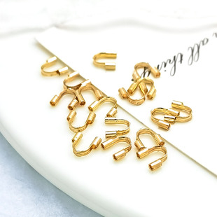 304不锈钢饰品配件U形马蹄扣收尾扣炉内真空电镀保色diy手工材料