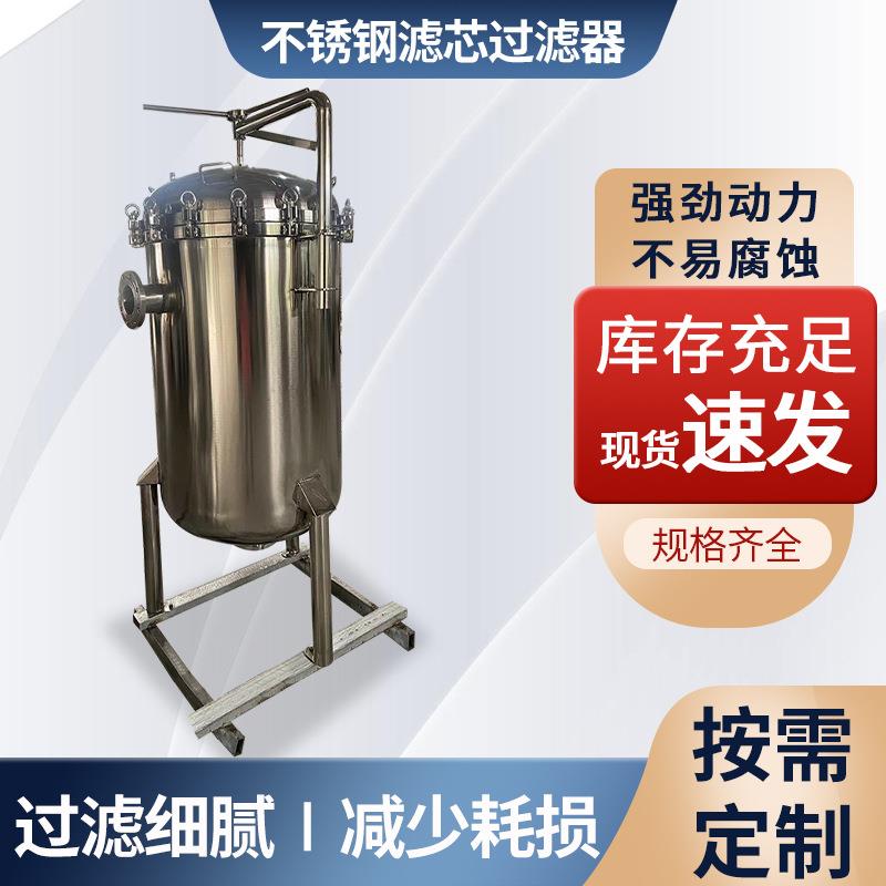 加工工业不锈钢滤芯式过滤器不锈钢精密过滤器316L不锈钢过滤器