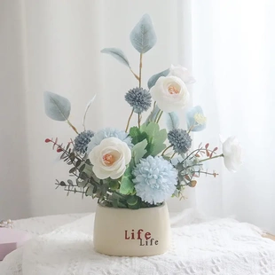 冰箱上放的装饰花空调柜机上的摆花上面摆的花顶部柜机装饰摆件花