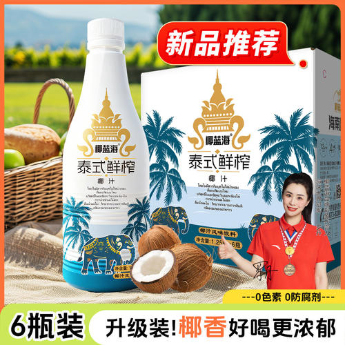 海南正宗原产椰子汁大瓶整箱装