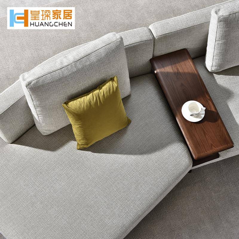 现代客直排沙发店合接待商务沙发现代简约M3416厅布艺L型组沙酒发