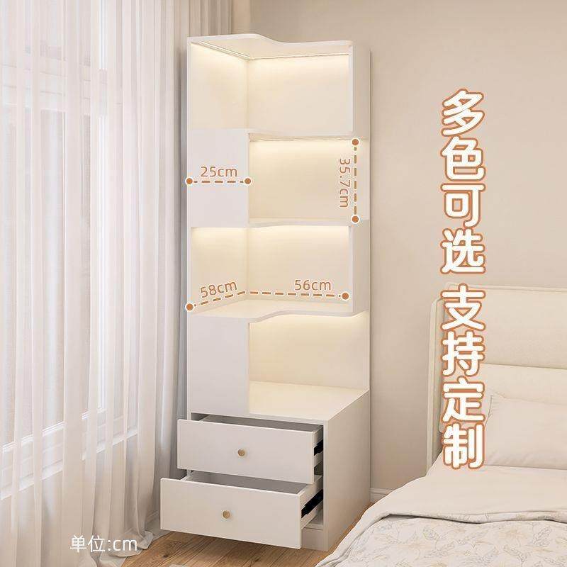 卧室床头柜物体小户型简架约家用奶油ZDX风转角书架多功能置储物,住宅家具,其它柜类,淘宝优惠券,粉丝福利购,淘宝优惠卷