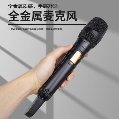 专舞业无线麦克风段可调一拖二话筒家庭KTV台演SKM9000出唱U歌户