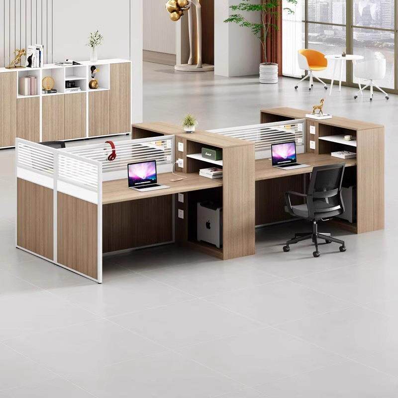 职工办桌椅组合办公公DBT室桌员员经理室4人位6位桌屏风卡位办公