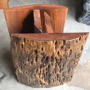 实木大板桌腿支架奥坎皮三脚YUM架茶桌书桌腿支架树办公桌支脚撑