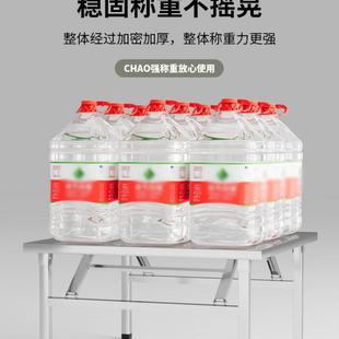 不锈钢折叠桌餐桌家用正方形饭桌四方矮桌户外便携折叠桌子摆摊桌