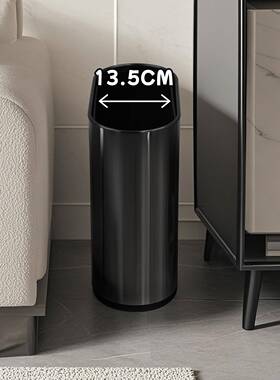 不锈钢夹缝垃圾桶IAW投家用轻奢酒无店卫生间用专厕所直窄缝桶客
